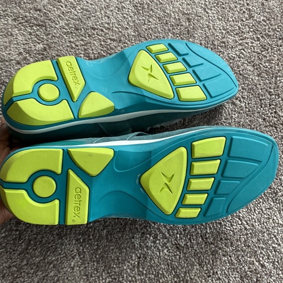 NWT Aetrex Mosaic Mary Jane Shoes Teal Mesh Comfort Sneakers - Picture 5 of 6